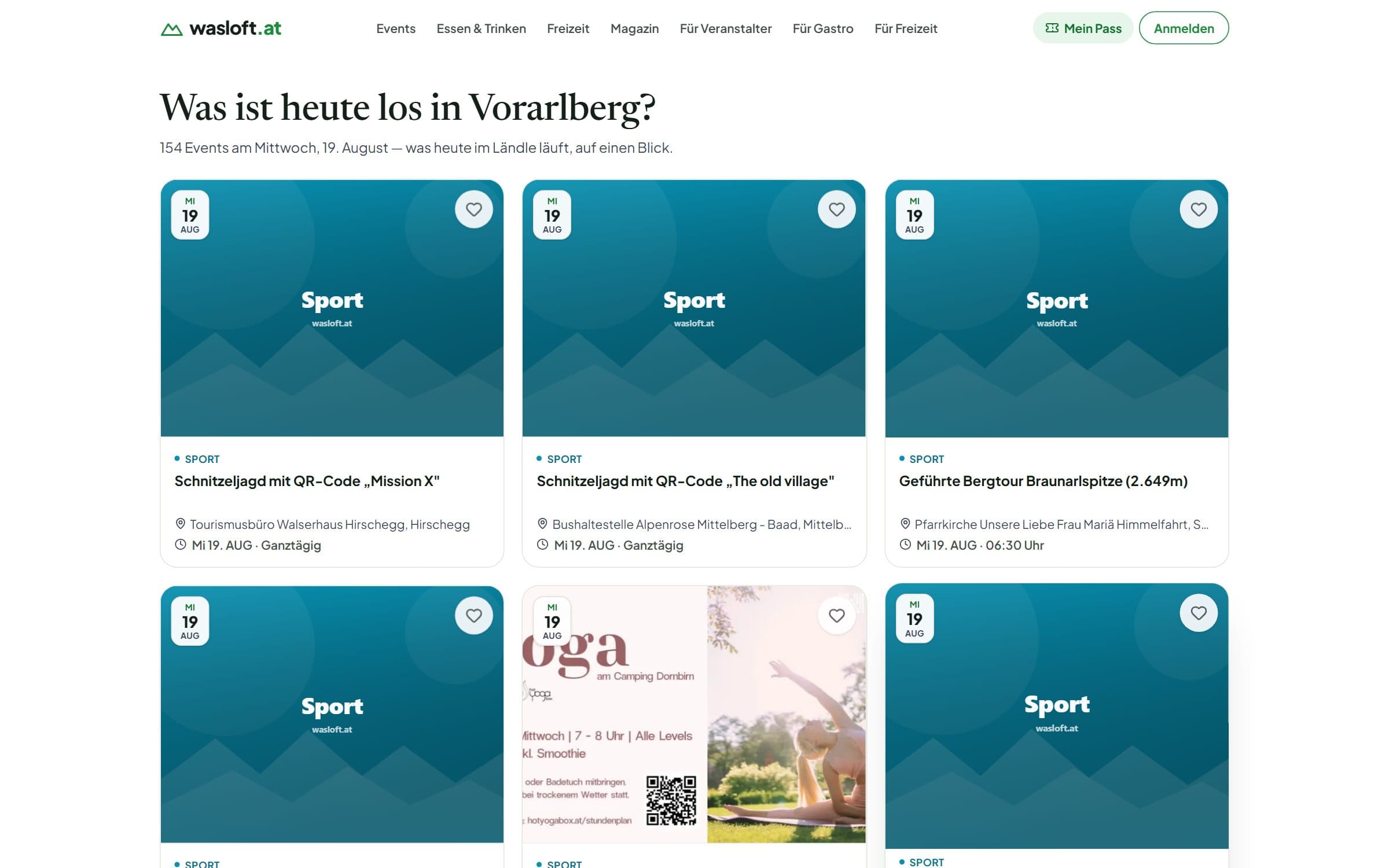 wasloft.at – Heute