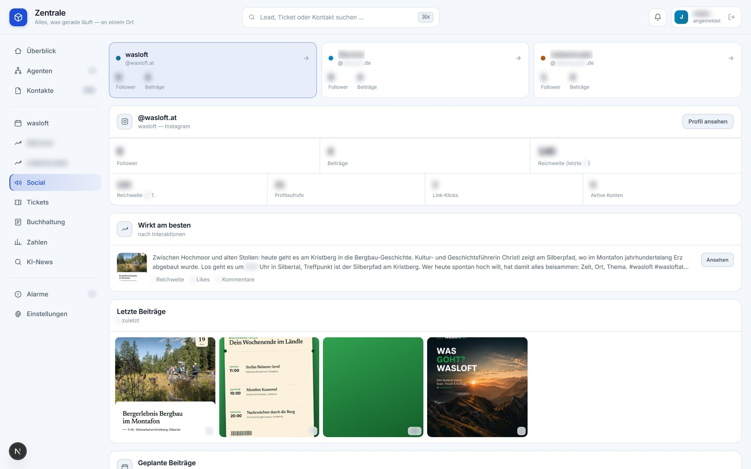 Zentrale – Social